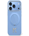 Θήκη Karl Lagerfeld IML Ring Stand 360 Kameo Metal MagSafe για iPhone 18 Pro Max / 17 Pro Max Μπλε